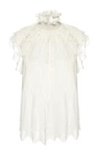 Ulla Johnson Darla Embroidered Silk-georgette Top
