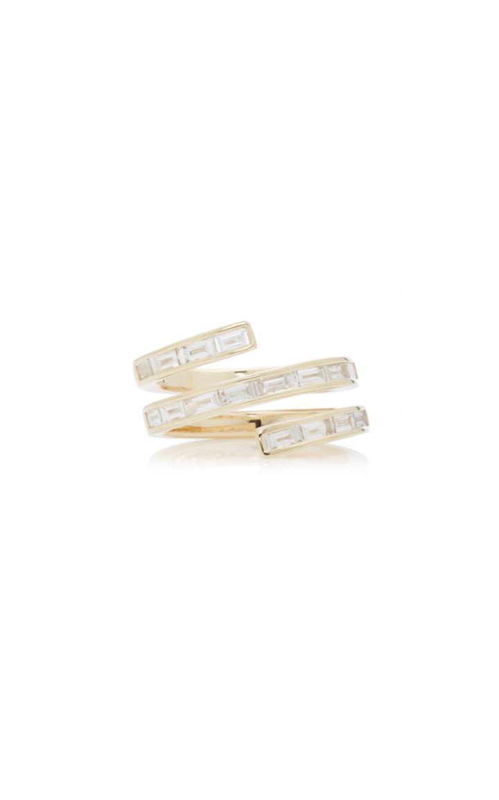 The Last Line Twist 14k Yellow Gold And Diamond Ring