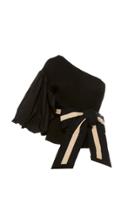 Johanna Ortiz Gustave Detachable Sleeve Cotton-blend Ribbed-knit Top