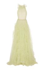 Moda Operandi Jason Wu Collection Celadon Tulle Gown Size: 2