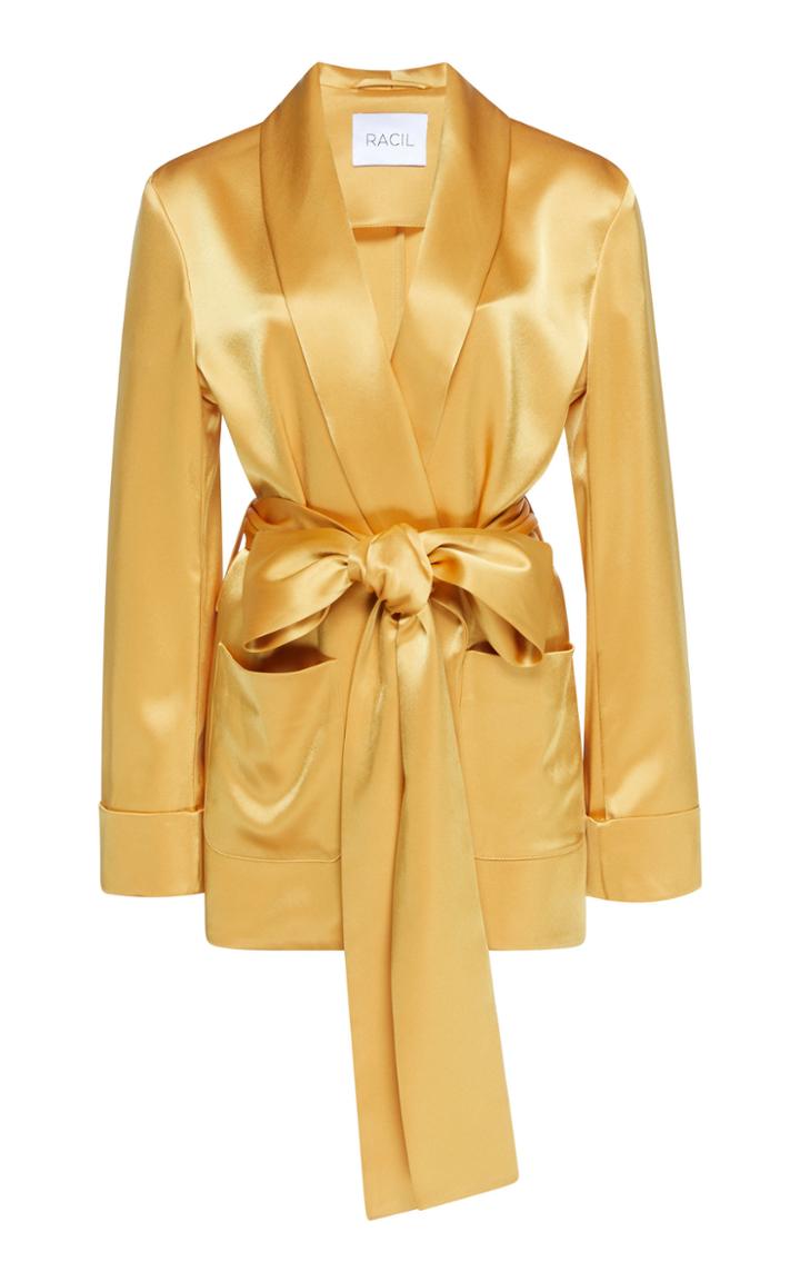 Racil Angel Self-belted Satin Jacket