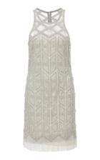 Joanna Mastroianni Deco Embroidered Flapper Dress