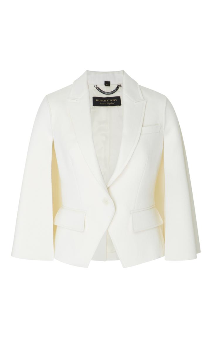 Burberry Cape-back Double-faced Wool Jacket