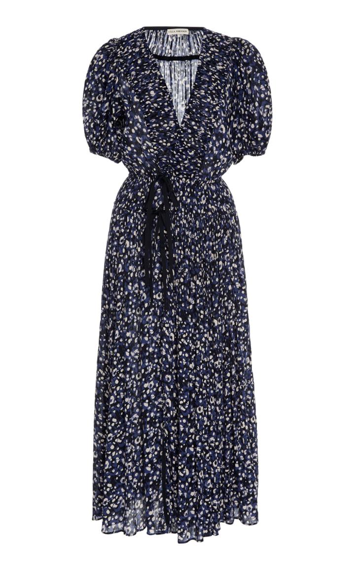Moda Operandi Ulla Johnson Kemala Tiered Puff Short Sleeve Cotton Dress Size: 0