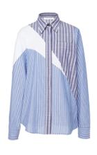 Cdric Charlier Striped Cotton-blend Blouse