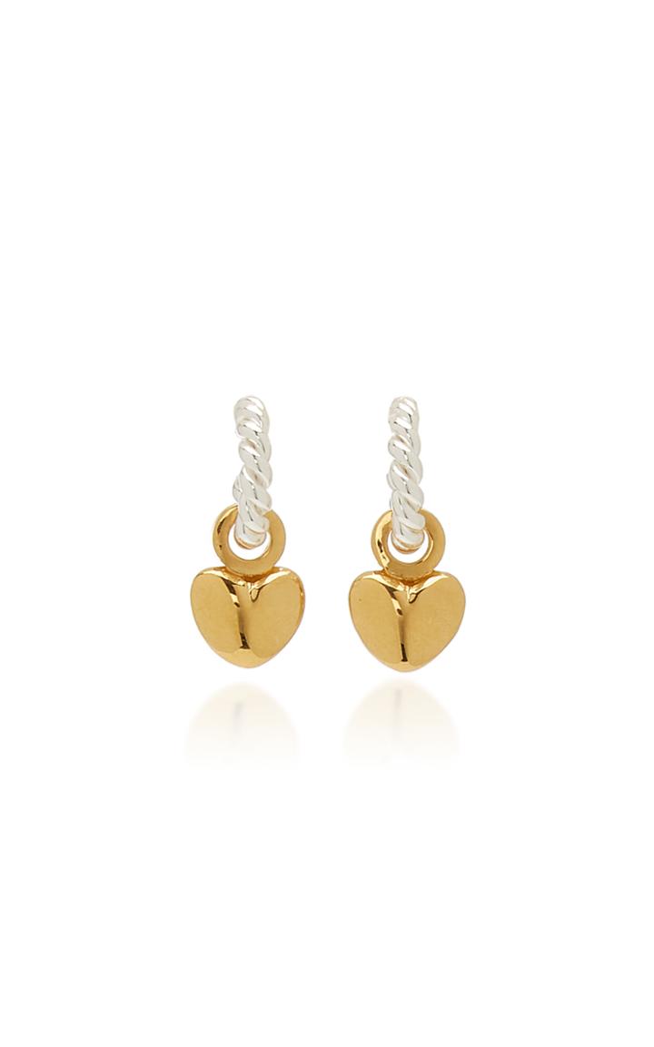 Isabel Lennse Twisted Sterling Silver And Gold-plated Earrings