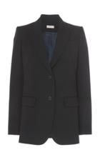 Delpozo Collared Tailored Virgin Wool Blazer