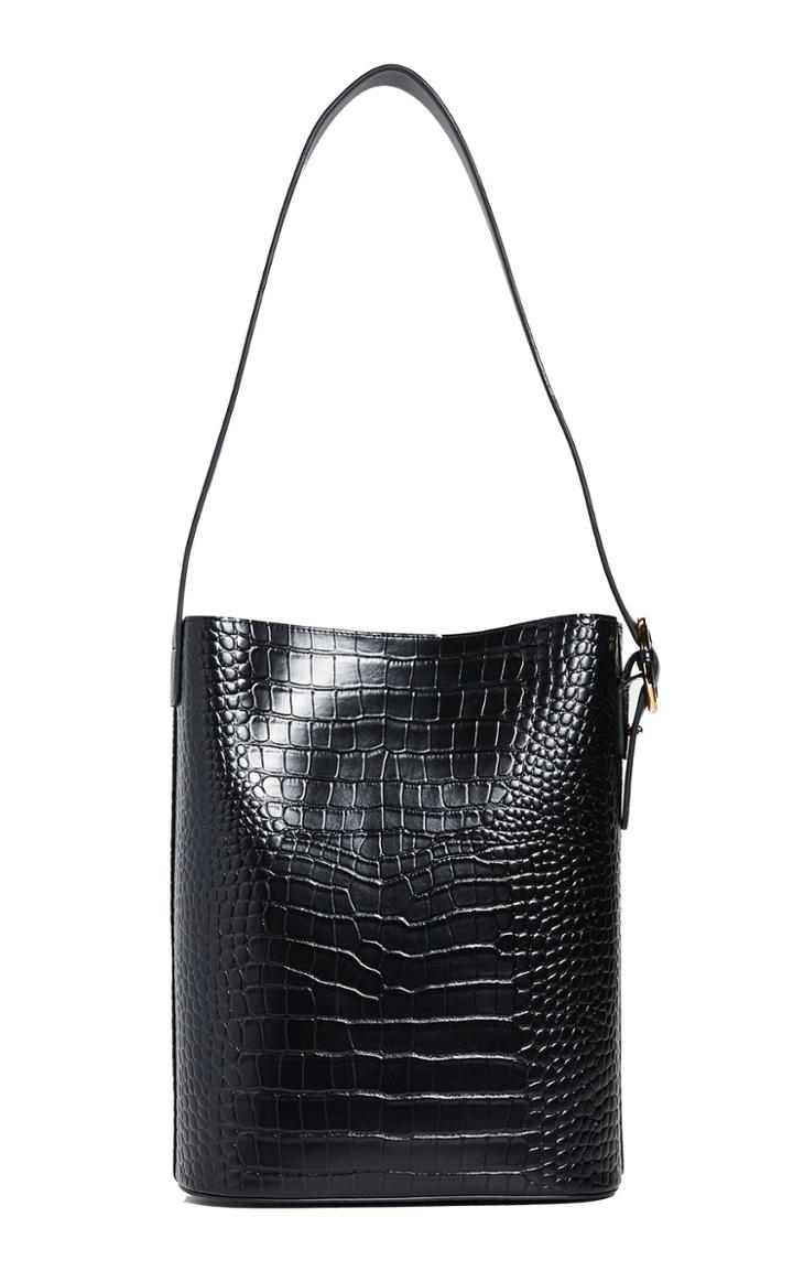 Parisa Wang Allured Croc Embossed Leather Tote Bag
