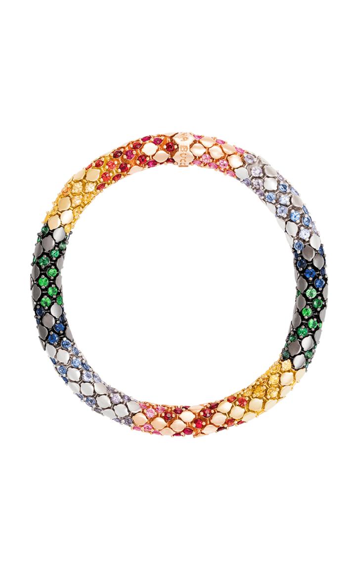 Moda Operandi Carolina Bucci 18k Gold Medium Pav Rainbow Twister Luxe Bracelet