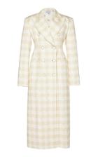 Moda Operandi Rowen Rose Vichy Iconic Checked Double-breasted Coat Size: 34