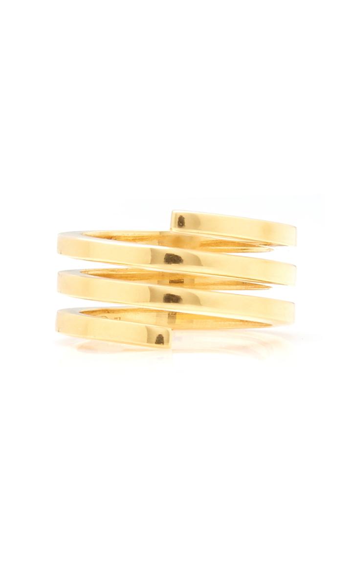 Isabel Lennse Gold-plated Brass Ring Size: 7