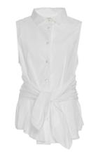 Frame Denim Tie Poplin Sleeveless