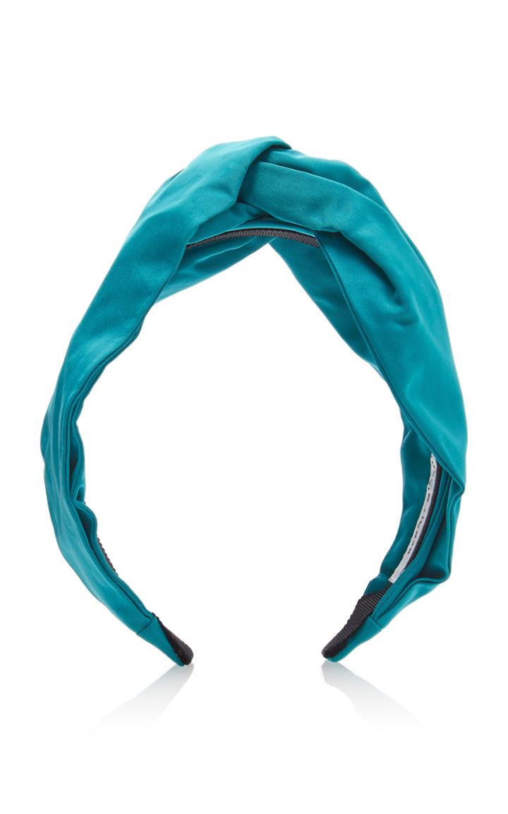 Benoit Missolin Monica Knotted Silk-satin Headband