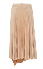 Cdric Charlier Mid-rise Pleated Asymmetric Pliss Skirt