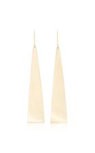 Established Triangle Solid 18k Gold Earrings