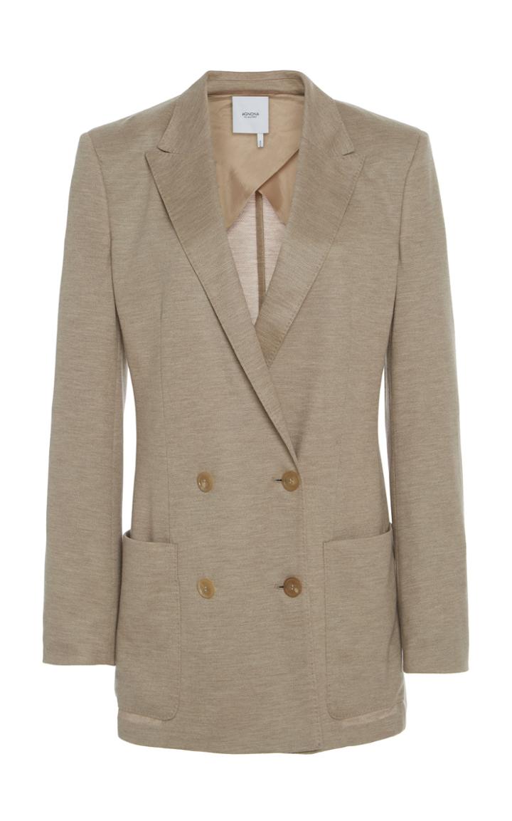 Agnona Cashmere Double Breasted Blazer