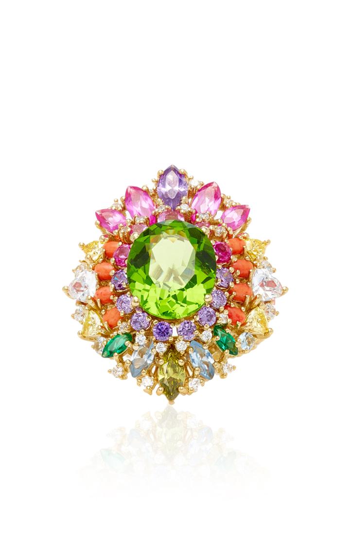Anabela Chan Mirage 18k Gold Vermeil Tourmaline And Diamond Ring