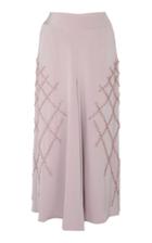 Shatha Essa Lily Embellished Silk Pants