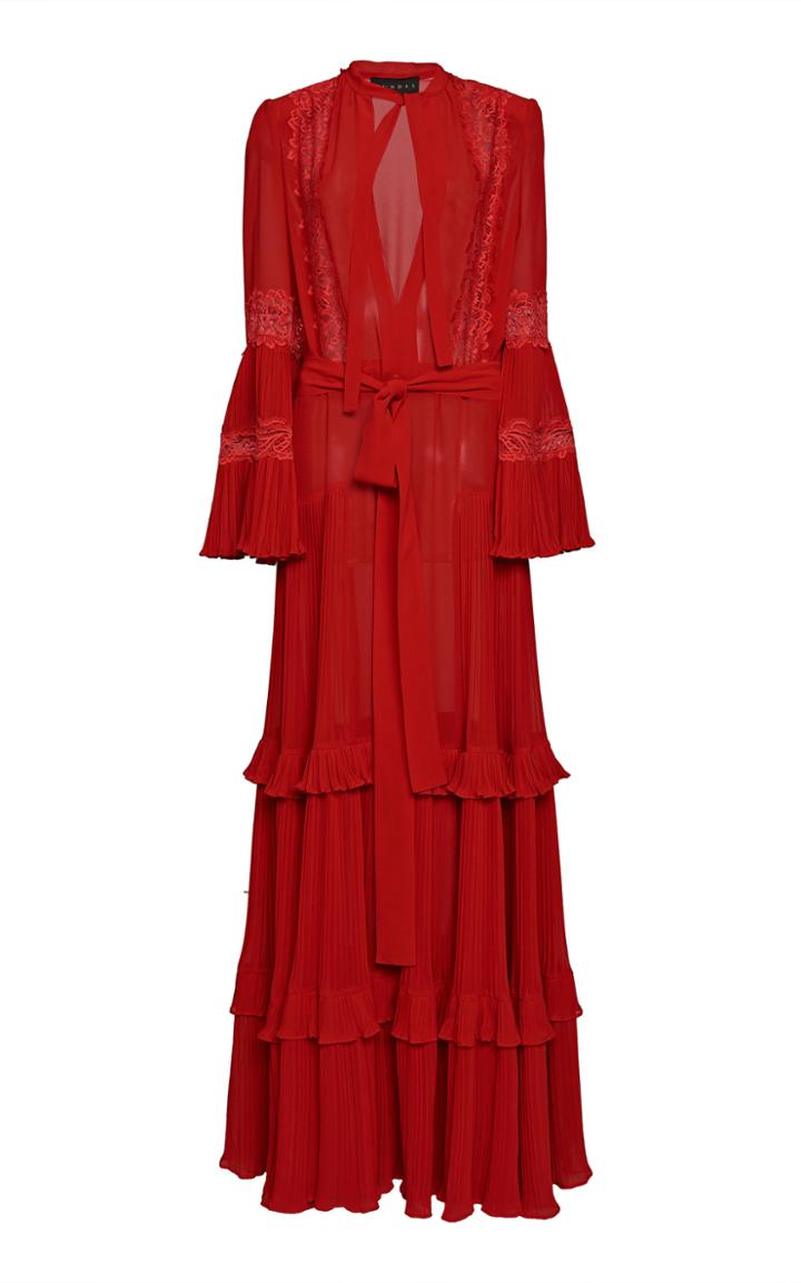 Dundas Ruffled Silk Gown