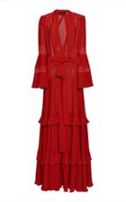 Dundas Ruffled Silk Gown