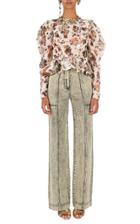 Moda Operandi Ulla Johnson Minnet Floral Cotton-silk Blouse