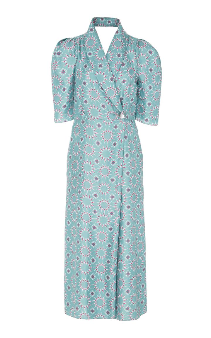 Lake Studio Midi Swimmer Print Robe Dress