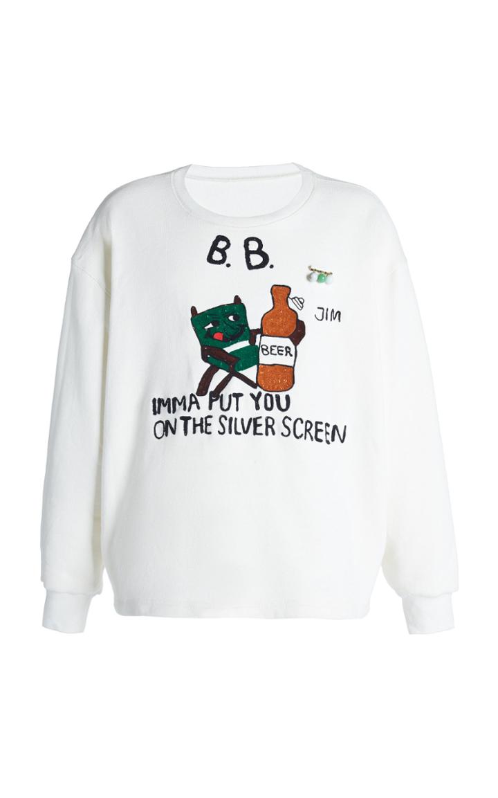 Moda Operandi Bode Silver Screen Sweatshirt