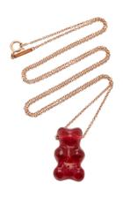 Lauren X Khoo Gummy Bear 18k Rose Gold And Quartz Necklace