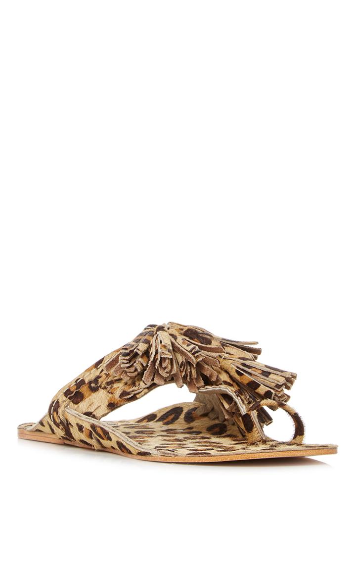 Figue Leopard Haircalf Scaramouche Sandal