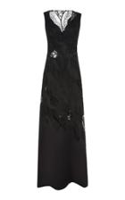 Ermanno Scervino Lace-paneled Satin Gown
