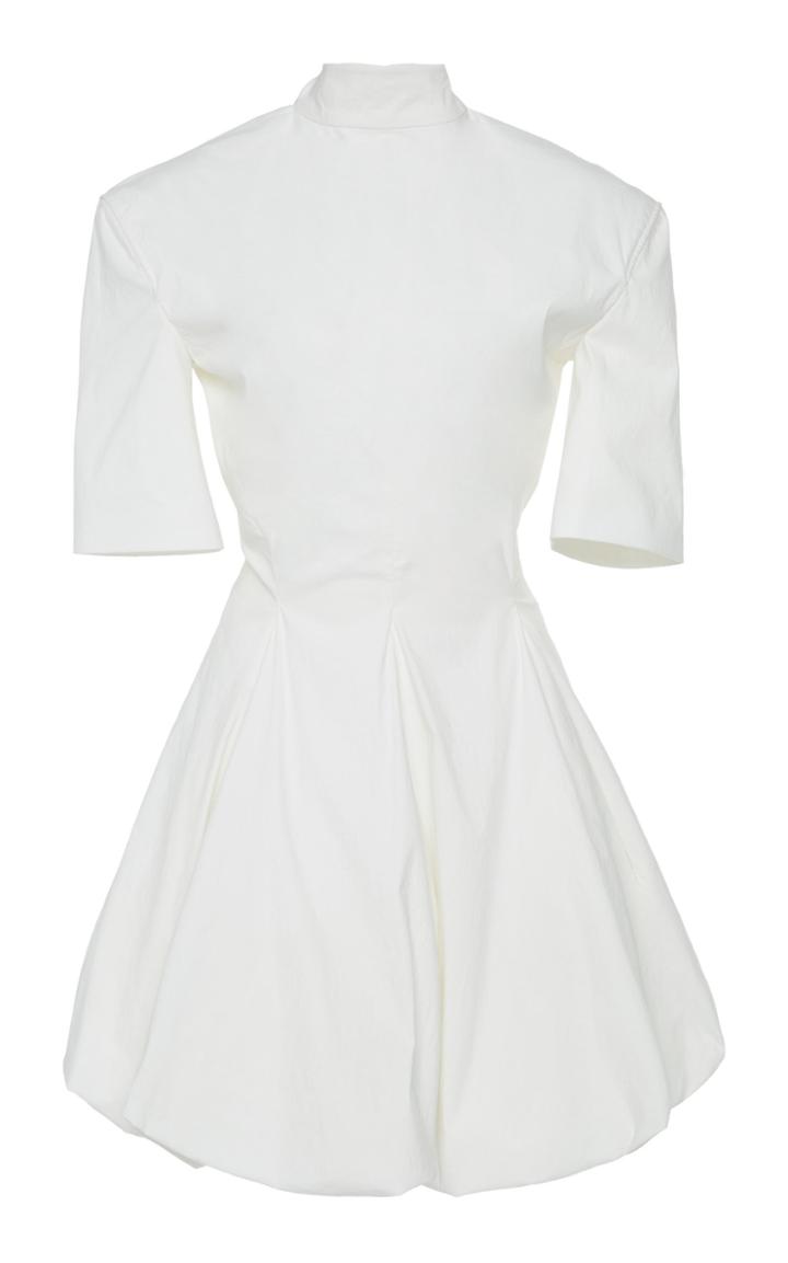 Jil Sander Gwyneth Fit-and-flare Cotton-blend Dress