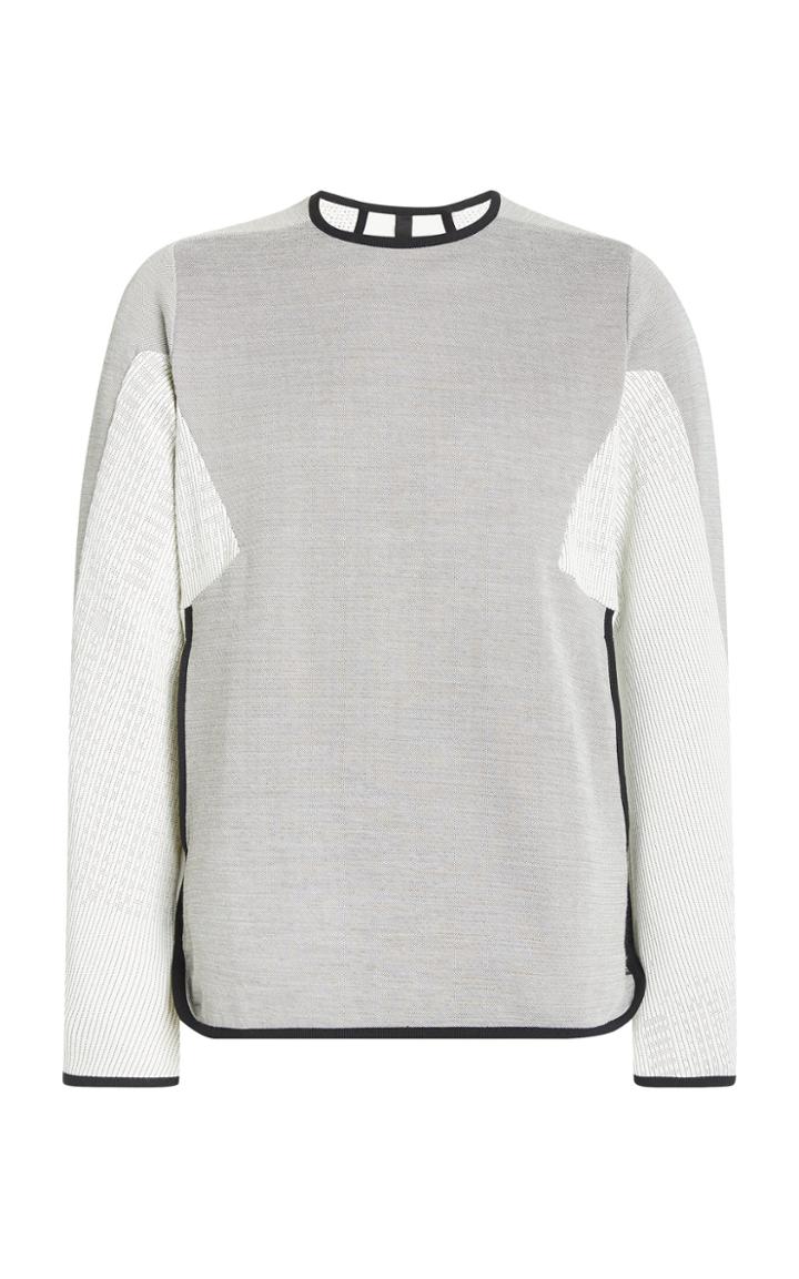 Byborre Map Two-tone Wool Sweater
