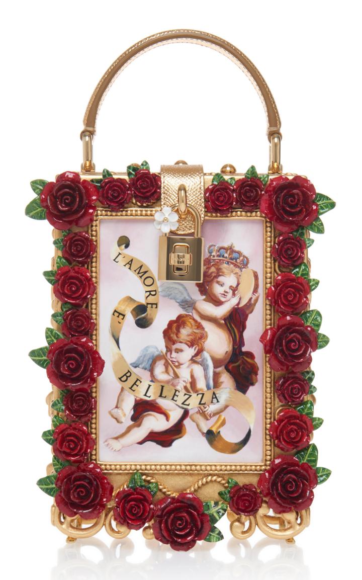 Dolce & Gabbana Rose Framed Top Handle Bag