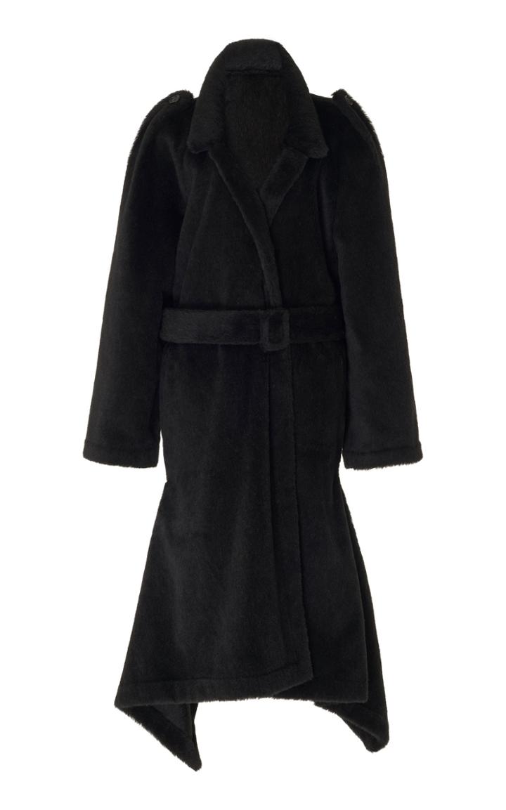 Roland Mouret Campari Belted Alpaca-blend Coat