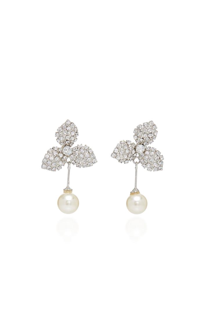 Jennifer Behr Exclusive Pearl And Swarovski Crystal Drop Earrings