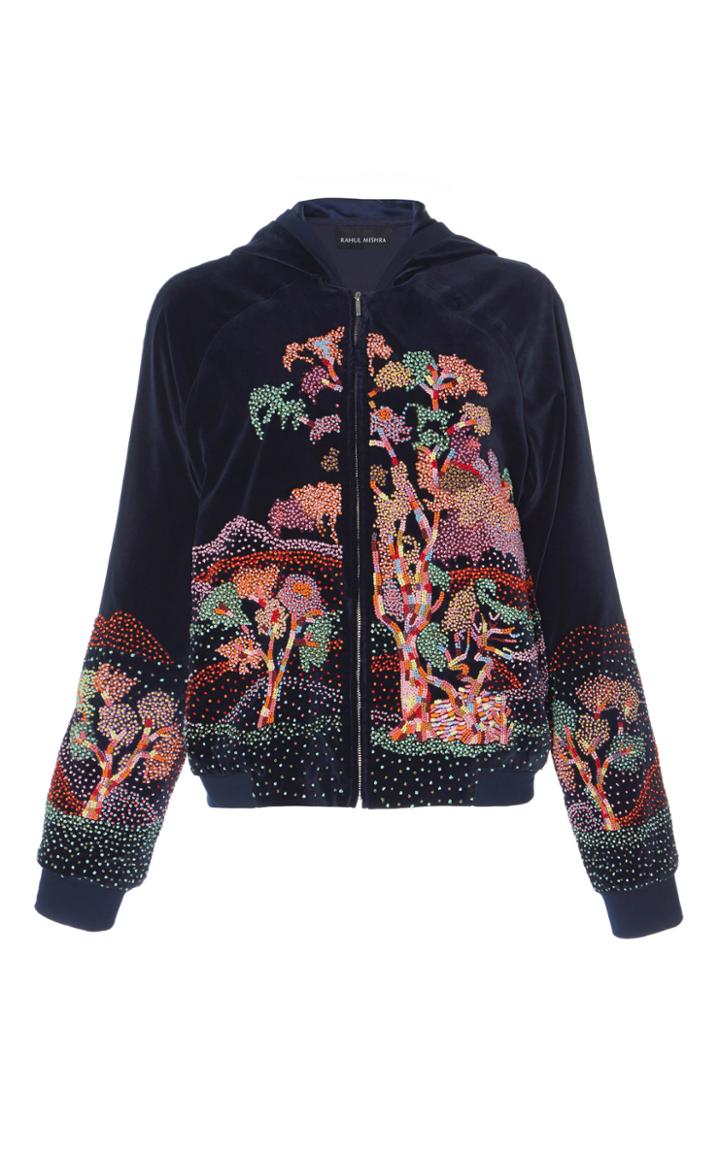 Rahul Mishra St. Tropez Velvet Bomber