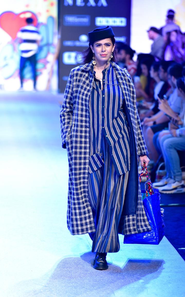 Pro Plaid Wool Maxi Coat