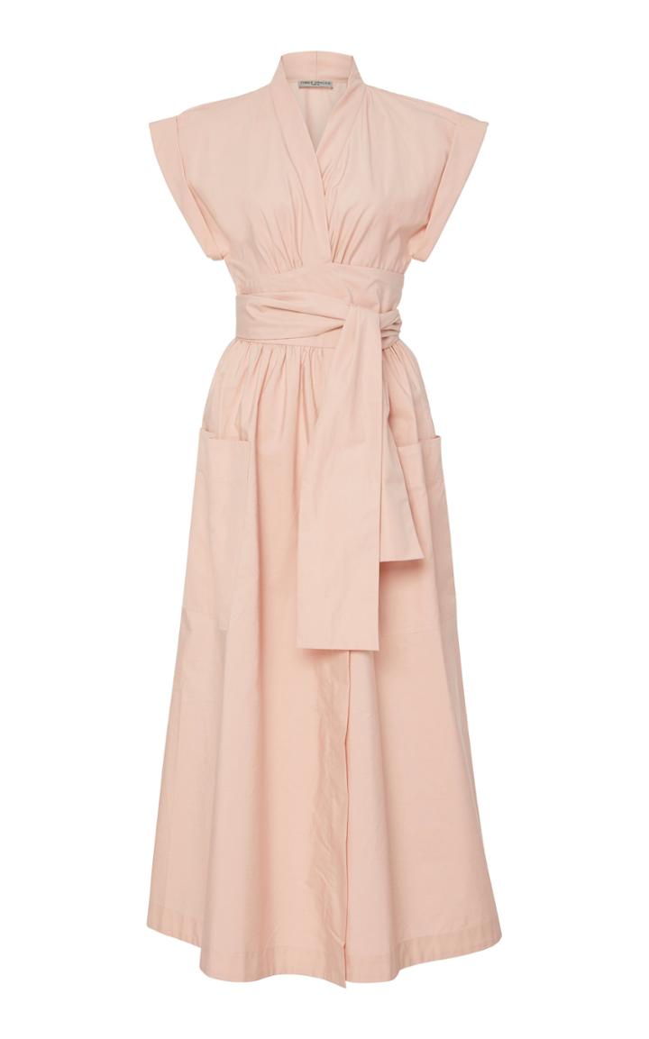 Three Graces London Clarissa Tie Front Midi Dress