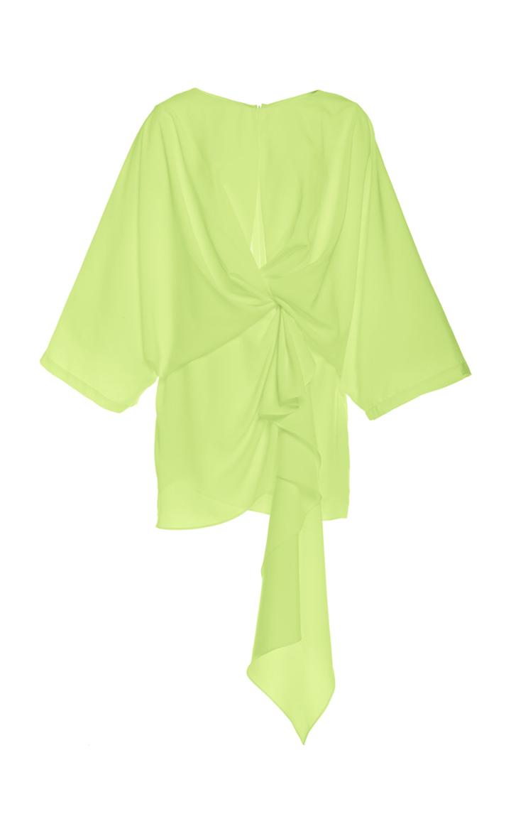 Acler Laurel Cutout-front Draped Mini Dress