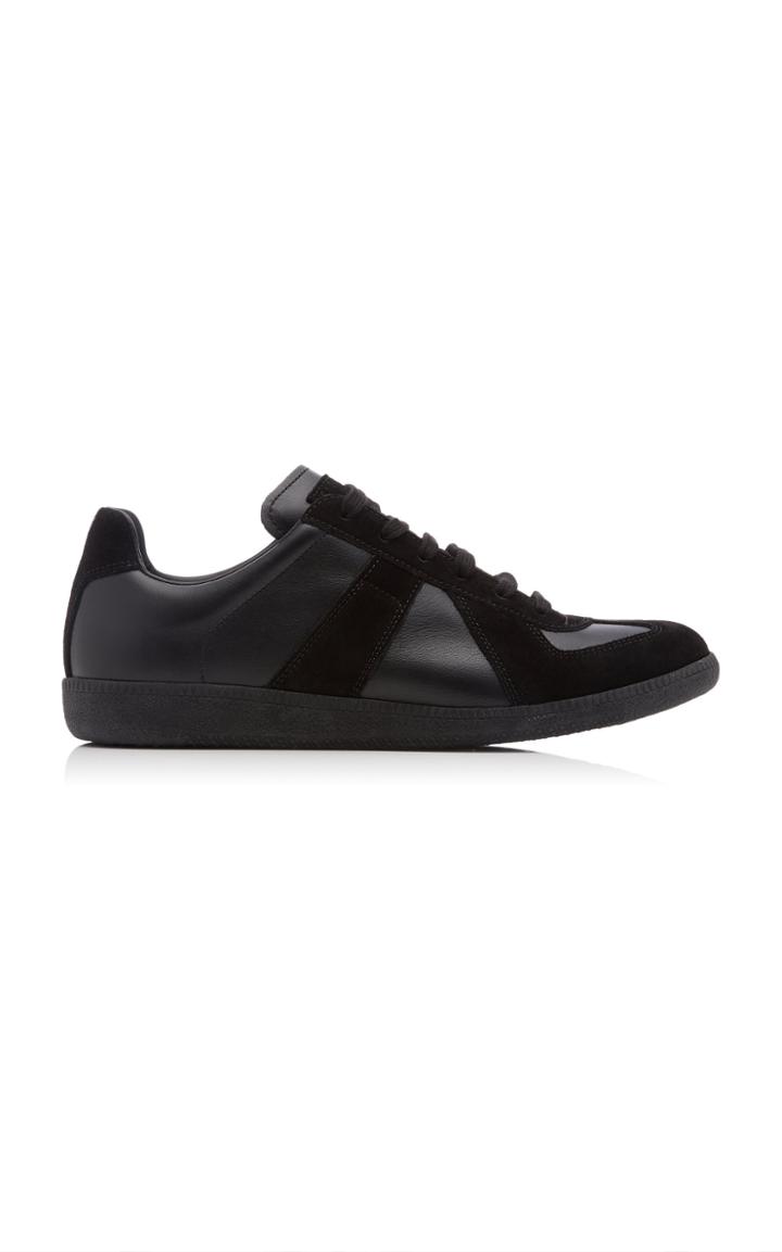 Maison Margiela Replica Suede-paneled Low-top Sneakers