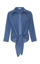 Adriana Degreas Delave Jeans Tie Shirt