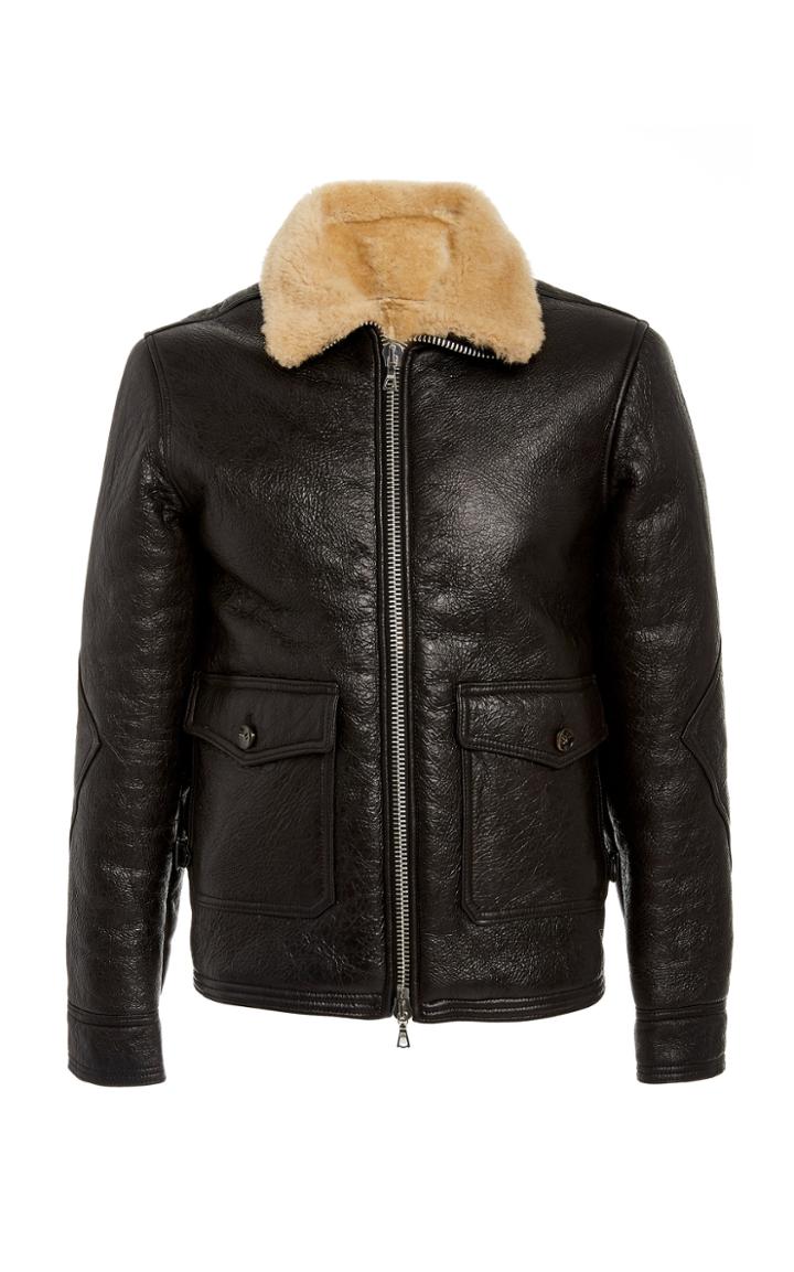 Officine Gnrale Clyde Vintage Shearling Bomber Jacket