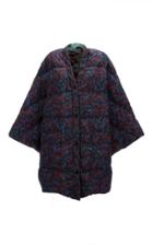 Moda Operandi La Doublej Reversible Printed Shell Puffer Poncho