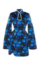 Richard Quinn Floral-print Teardrop Satin Dress