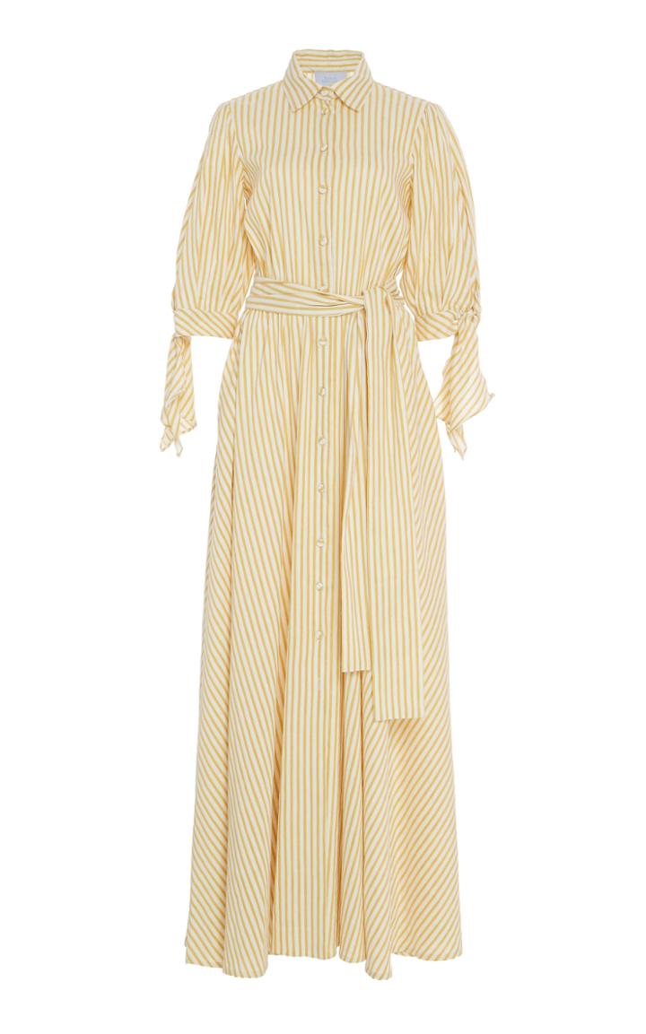 Luisa Beccaria Collar Self Tie Dress