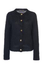 Versace Button Front Knit Cardigan