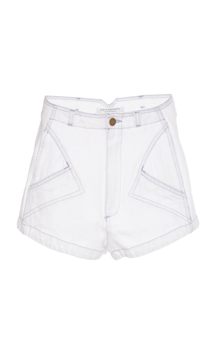 Philosophy Di Lorenzo Serafini Accent Pocket Cotton Shorts