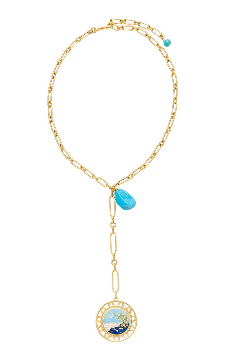 Brinker & Eliza Paradise 24k Antique Gold Y-necklace