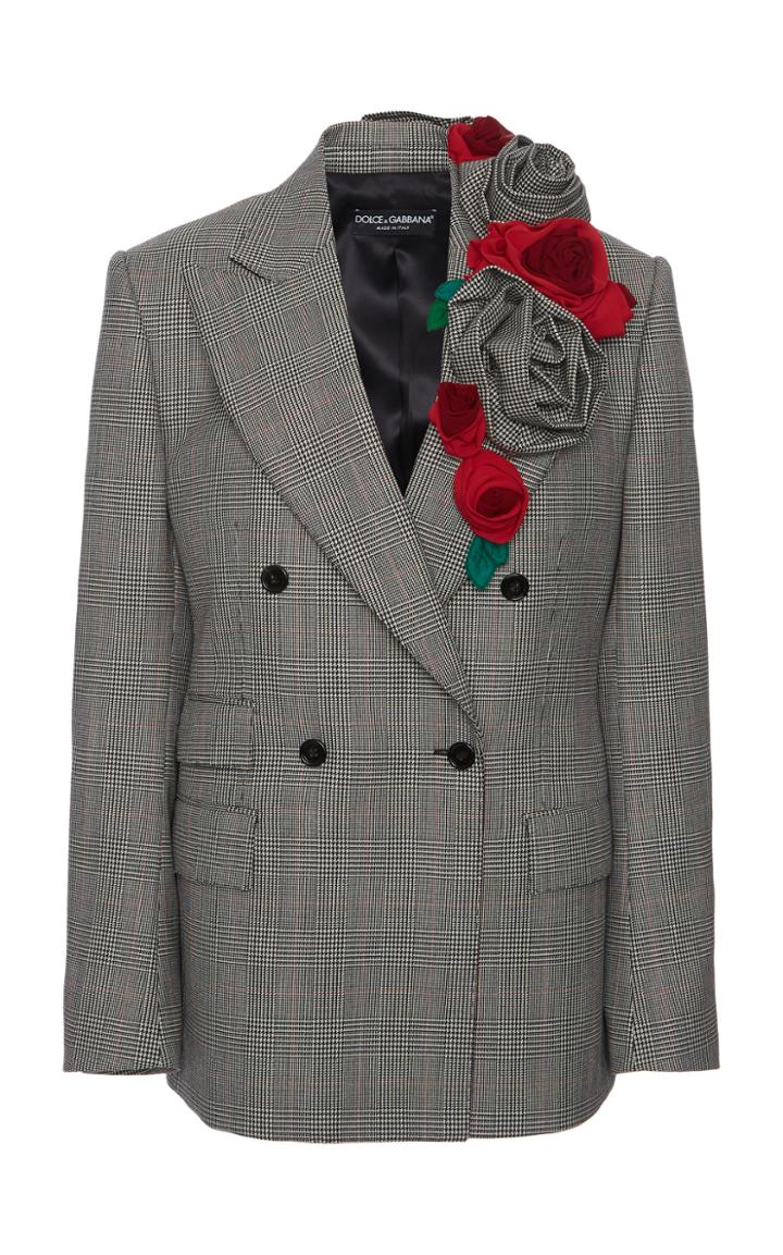 Moda Operandi Dolce & Gabbana Embellished Gabardine Blazer