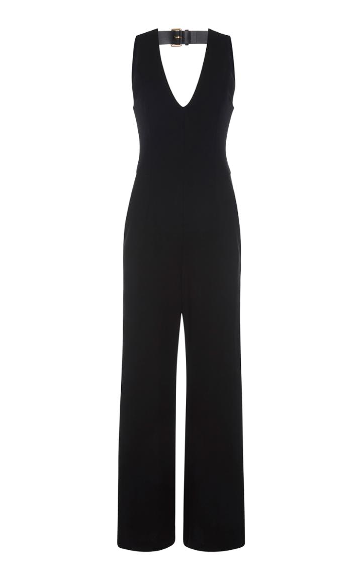 Alberta Ferretti Organzine Wide Leg Jumpsuit